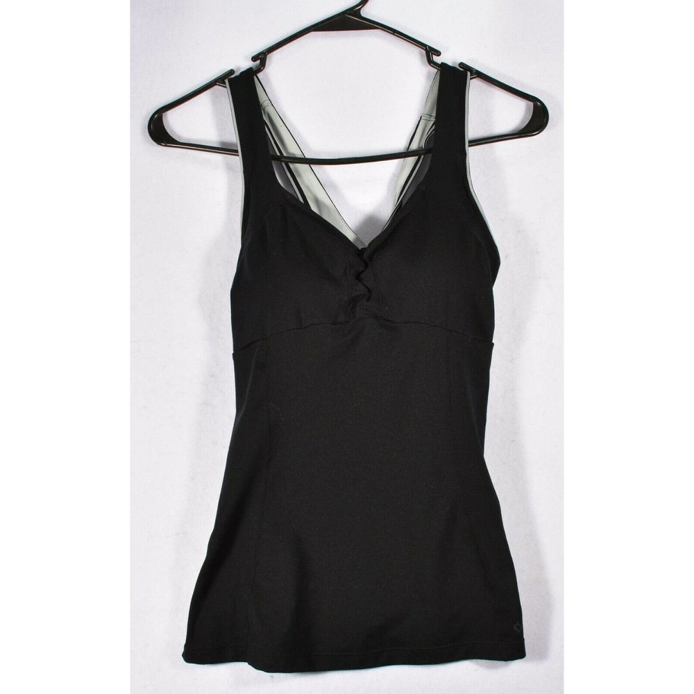 Moving Comfort Tank Top Small Black Racerback Gym Training Workout